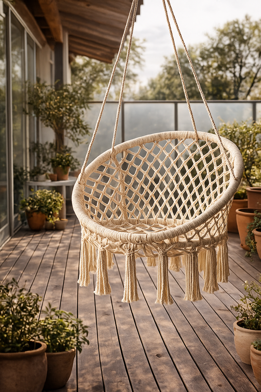 Silla Hamaca de Macramé